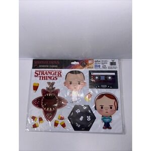 Stranger Things Window Clings Set Of 18  2024 Special Character Set NEW